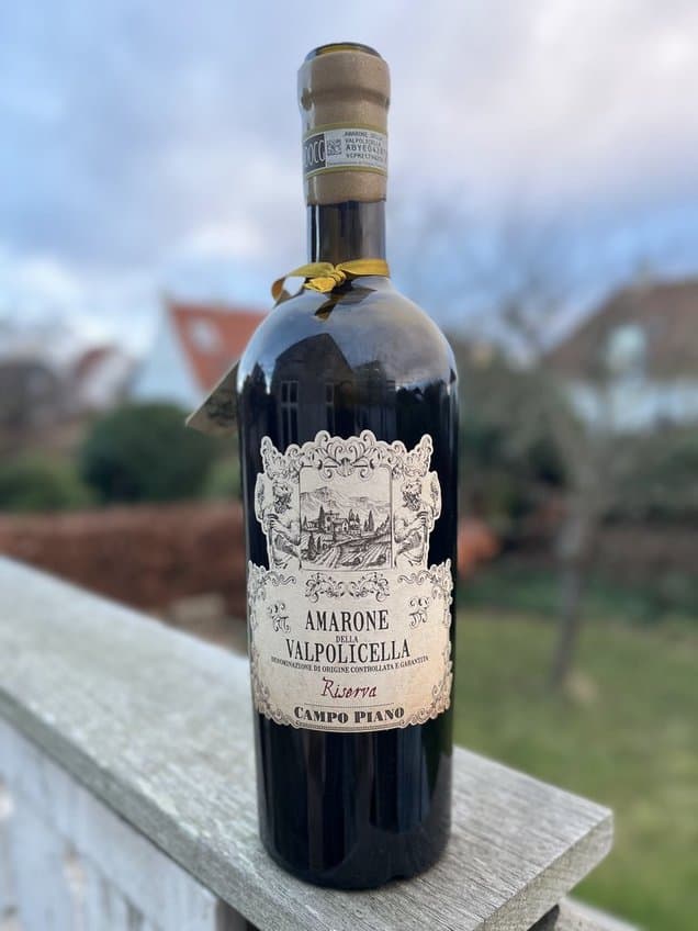 Amarone della Valpolicella Riserva flaske fra Campo Piano
